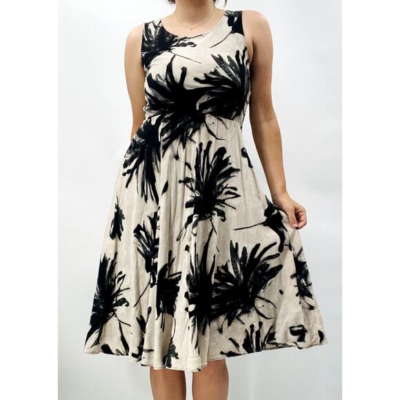 Jams World S Black Gray Midi Summer Dress - Picture 3 of 6